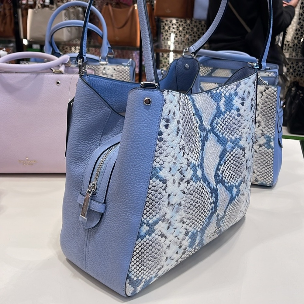 Kate Spade Leila Medium Triple Compartment Shoulder Tote
snake embossed
NWT - Picture 10 of 16